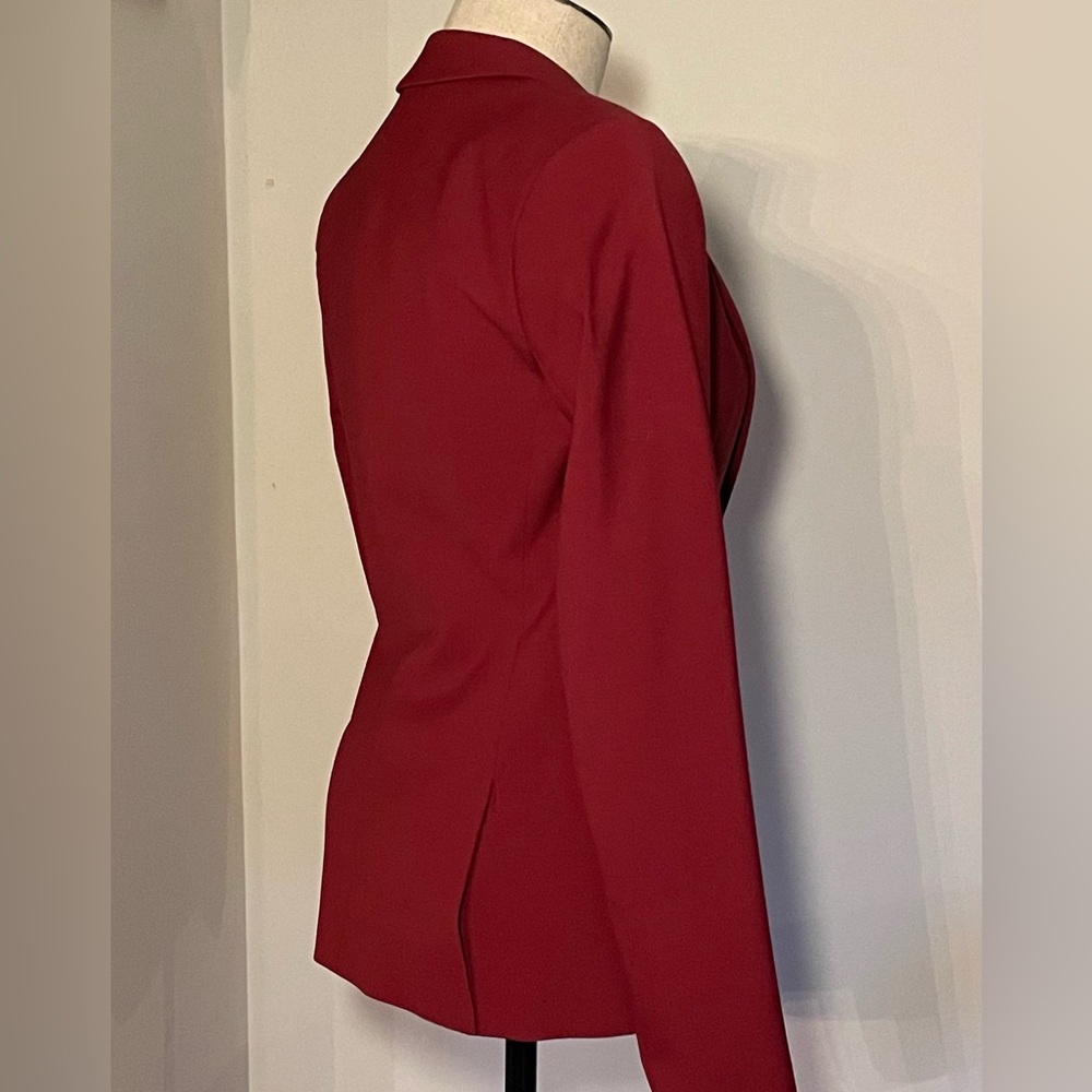Theory Gabrielle Flame Red Women's Blazer Size: 00 - Picture 4 of 9